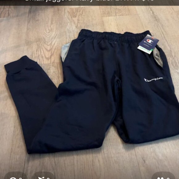Champion Track Pants Men CG Navy Grey Size Small* - Picture 1 of 1